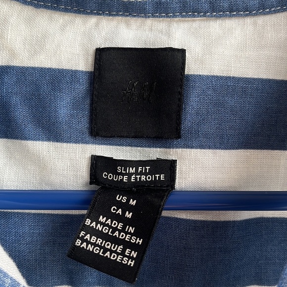 H&M Shirts Mens Slim Fit Shirt Poshmark